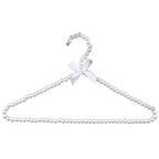 Pearl Beaded Bow Clothes Hangers – Decorative Kids Dress Storage Organizer