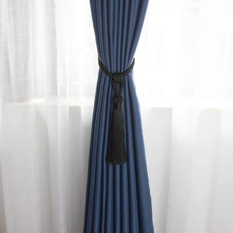 Handmade Tassel Curtain Tieback – Decorative Drapery Holdback for Home Decor