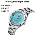 Stainless Steel Mechanical Watch – 10Bar Waterproof for Diving and Sports