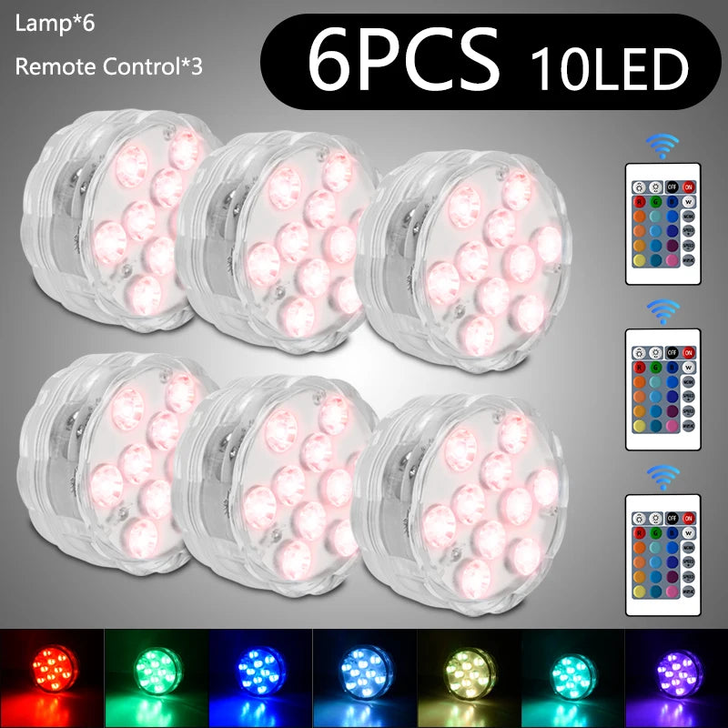 RGB Underwater LED Light – Remote Controlled Lamp for Swimming Pools and Aquariums