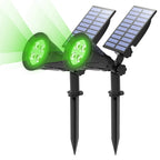 Green LED Solar Spotlight – Waterproof Outdoor Garden Light for Landscape