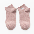 Embroidered Cotton Animal Socks – Kawaii Casual Streetwear for Women