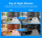 Wireless Pan Tilt Security Camera – 1080P WiFi Monitor for Home Indoor Safety