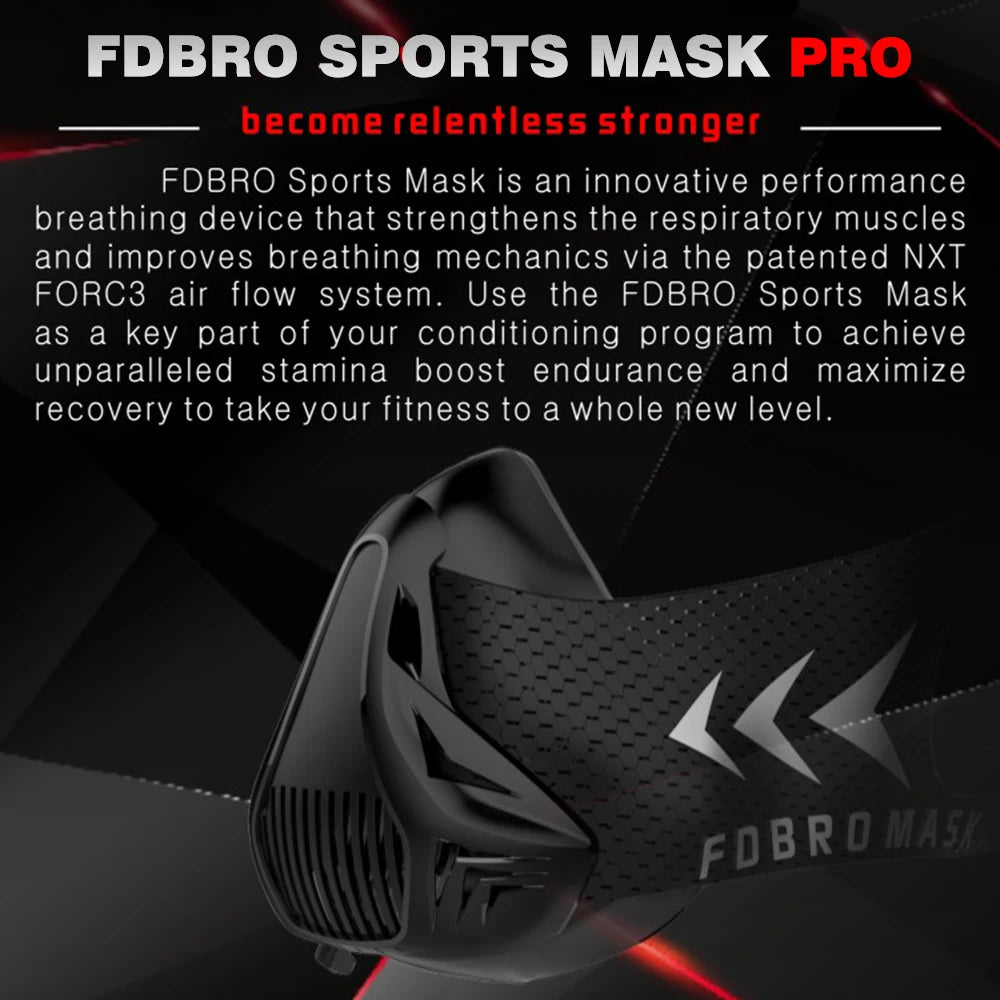Elevation Training Mask – Black Fitness Gear for Running and Gym Workouts