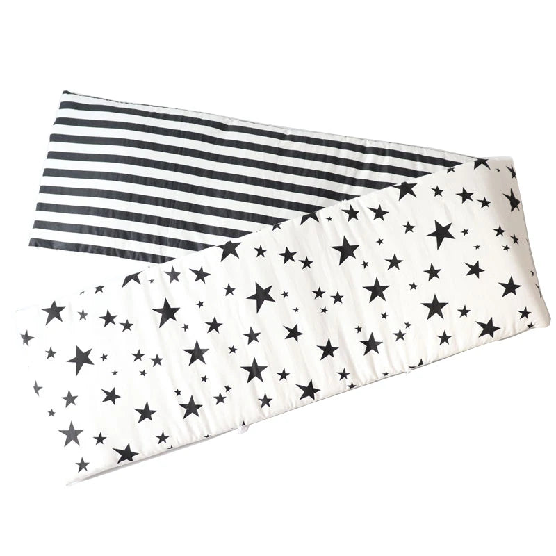 Cotton Star Crib Bumper – Thickened Protective Bedding for Newborn Infants