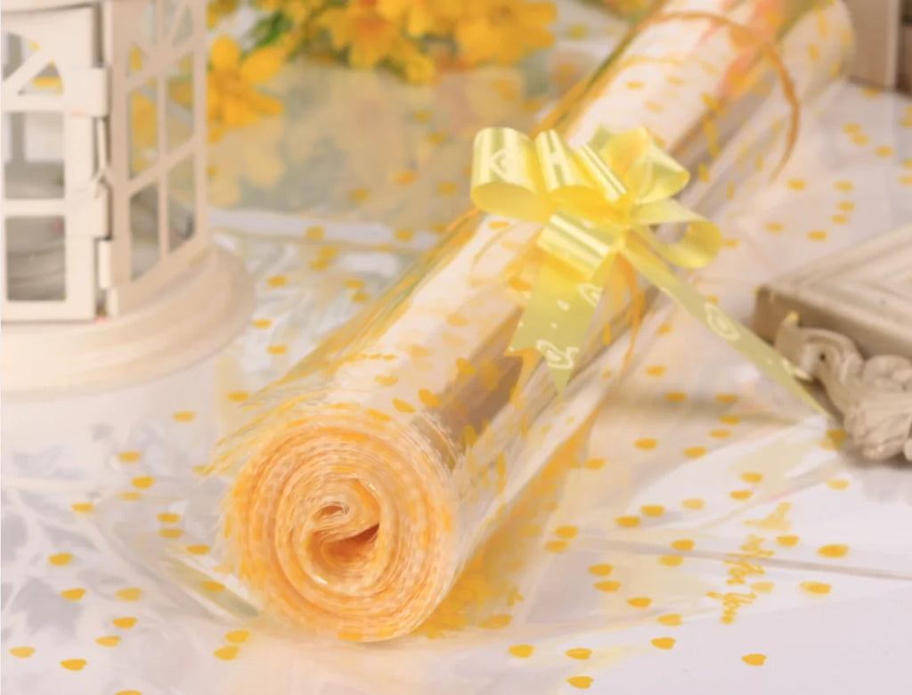 Transparent OPP Plastic Bags – Heart Print Gift Packaging for Party Favors