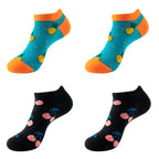Avocado Cotton Boat Socks – Funny Fruit Pattern for Men and Women