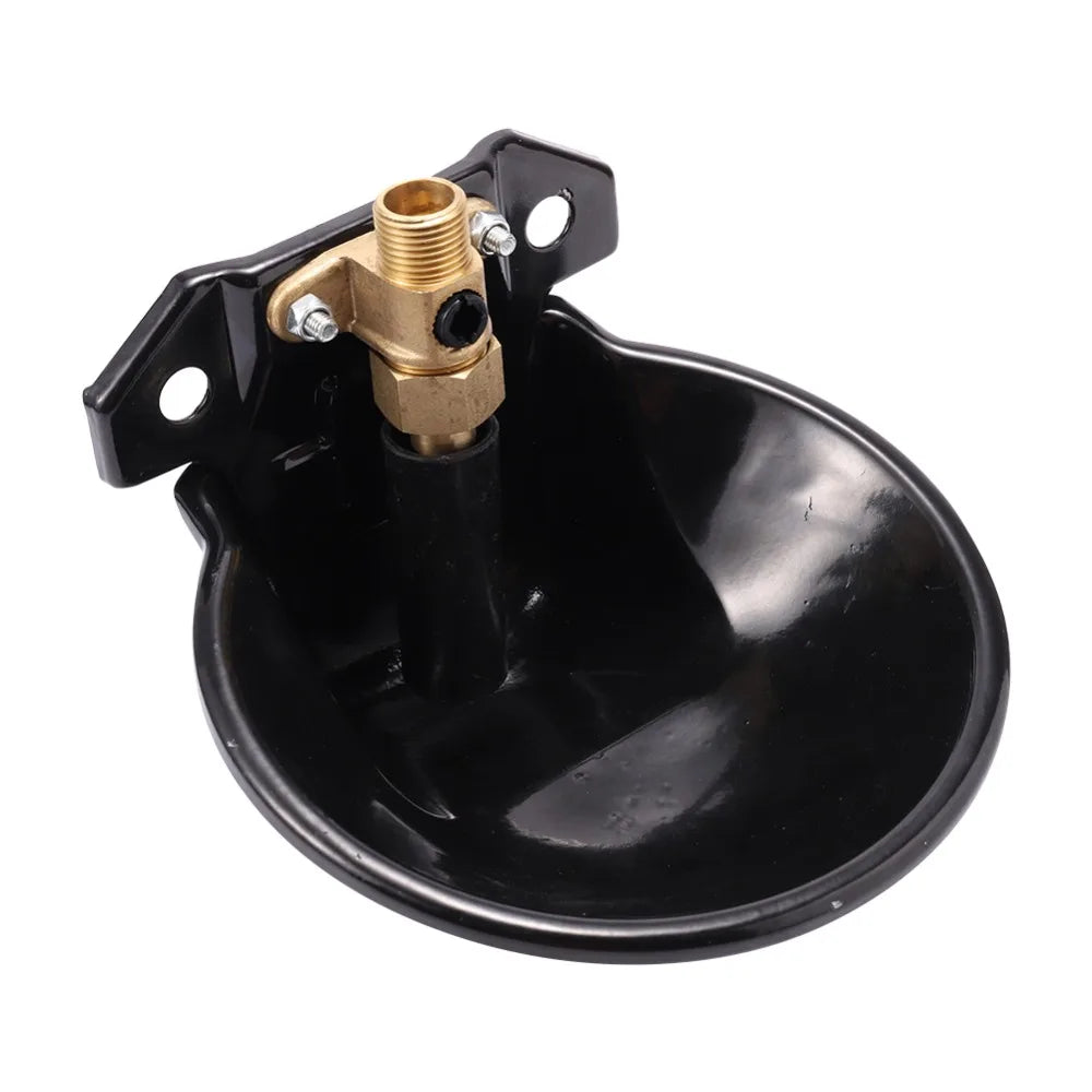 Cast Iron Sheep Water Bowl – Automatic Copper Valve for Farm Livestock