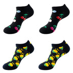 Avocado Cotton Boat Socks – Funny Fruit Pattern for Men and Women