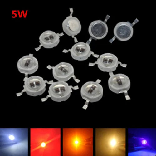 High Power COB LED Chip Bulbs – Multi-Color Lighting for DIY Electronics