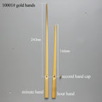 High Torque Wall Clock Mechanism – DIY Repair Kit with Gold and Black Hands