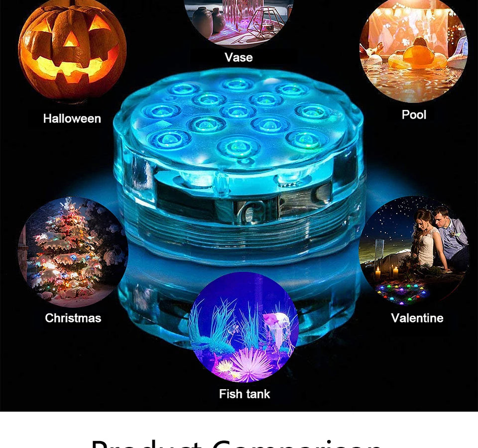 RGB Underwater LED Light – Remote Controlled Lamp for Swimming Pools and Aquariums