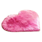 Heart Shaped Plush Carpet – Thickened Bedroom Rug for Home Decor