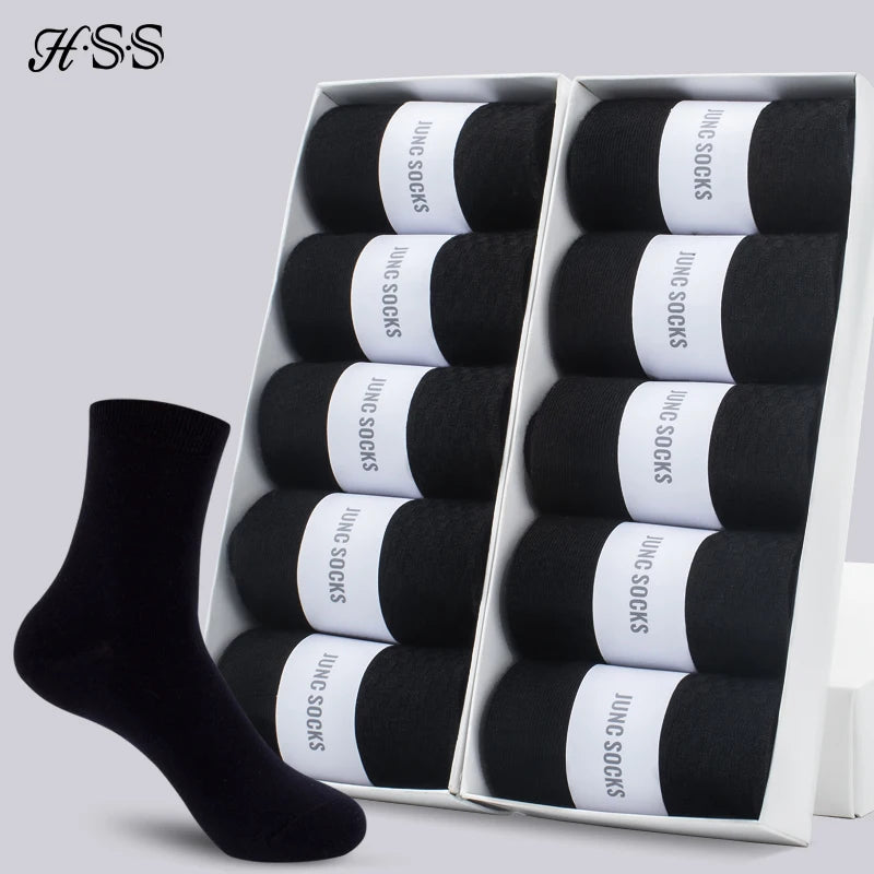 Cotton Blend Business Socks – Soft Breathable Footwear for Men Size 6.5-14