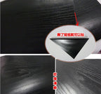 Black Wood Grain PVC Wallpaper – Self-Adhesive Film for Kitchen Cabinets