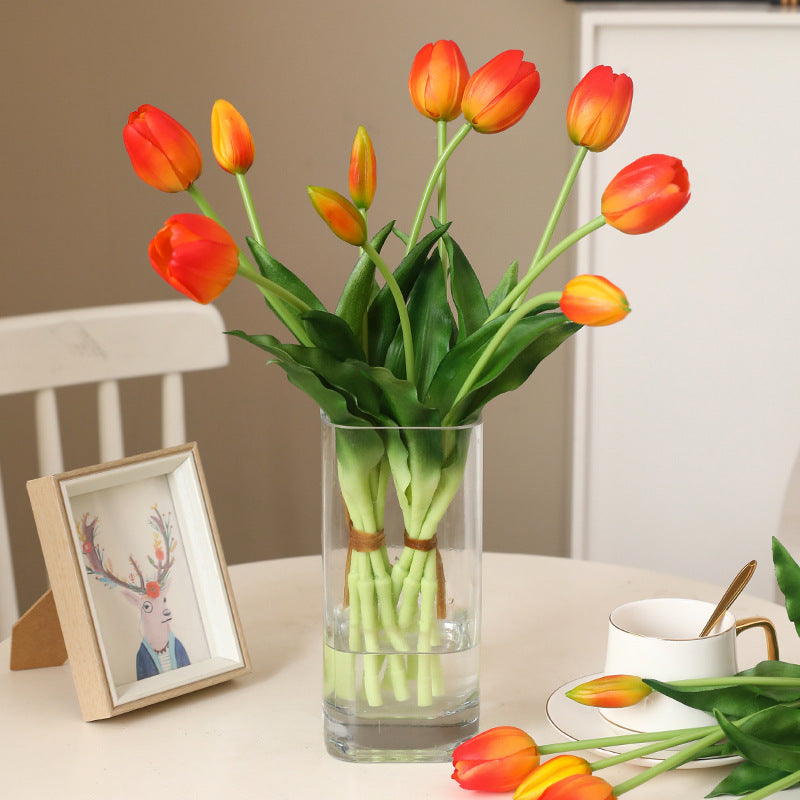 Artificial Tulip Bouquet – Real Touch Floral Decor for Wedding Home