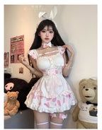 Maid Bunnygirl Cosplay Lingerie – Kawaii Roleplay Costume for Anime Parties