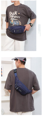 Ultra Thin Canvas Waistpack – Lightweight Men's Belt Bag for Travel Outdoor