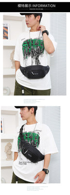 Ultra Thin Canvas Waistpack – Lightweight Men's Belt Bag for Travel Outdoor