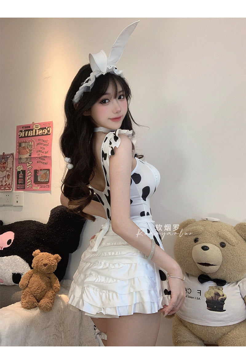 Maid Bunnygirl Cosplay Lingerie – Kawaii Roleplay Costume for Anime Parties