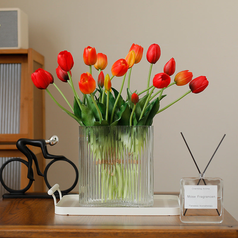 Artificial Tulip Bouquet – Real Touch Floral Decor for Wedding Home