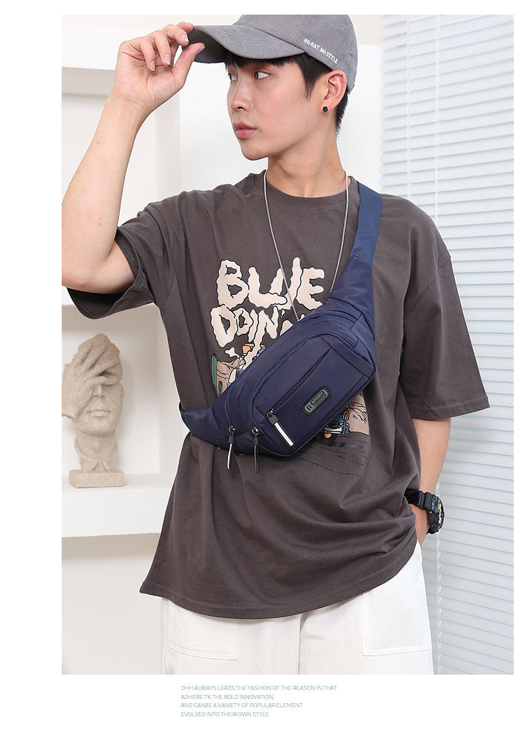 Ultra Thin Canvas Waistpack – Lightweight Men's Belt Bag for Travel Outdoor