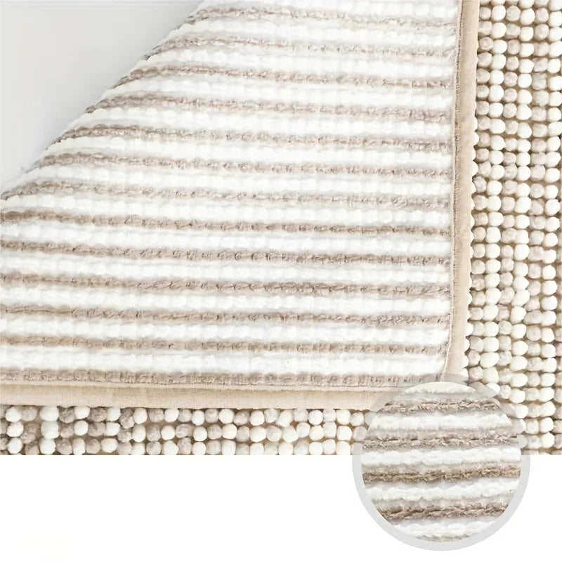 Absorbent Bathroom Rug Set – Non-Slip Fluffy Mats for Home Bath Decor
