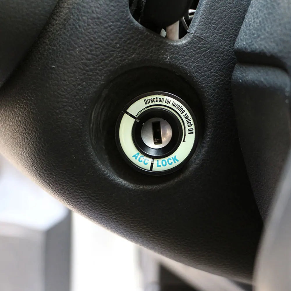 Ignition Key Switch Ring Sticker – Decorative Trim for VW and Skoda Interior