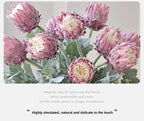 Artificial King Protea Flower – 25 Inch Faux Botanical for Home Wedding Decor