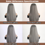 Long Straight Synthetic Wig – 26-Inch Colored Hair for Cosplay Halloween
