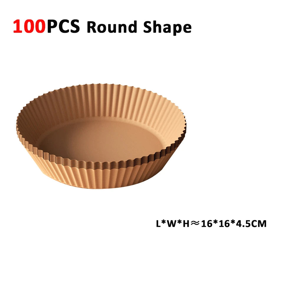 Disposable Air Fryer Liners – Non-Stick Paper Sheets for Baking and Roasting