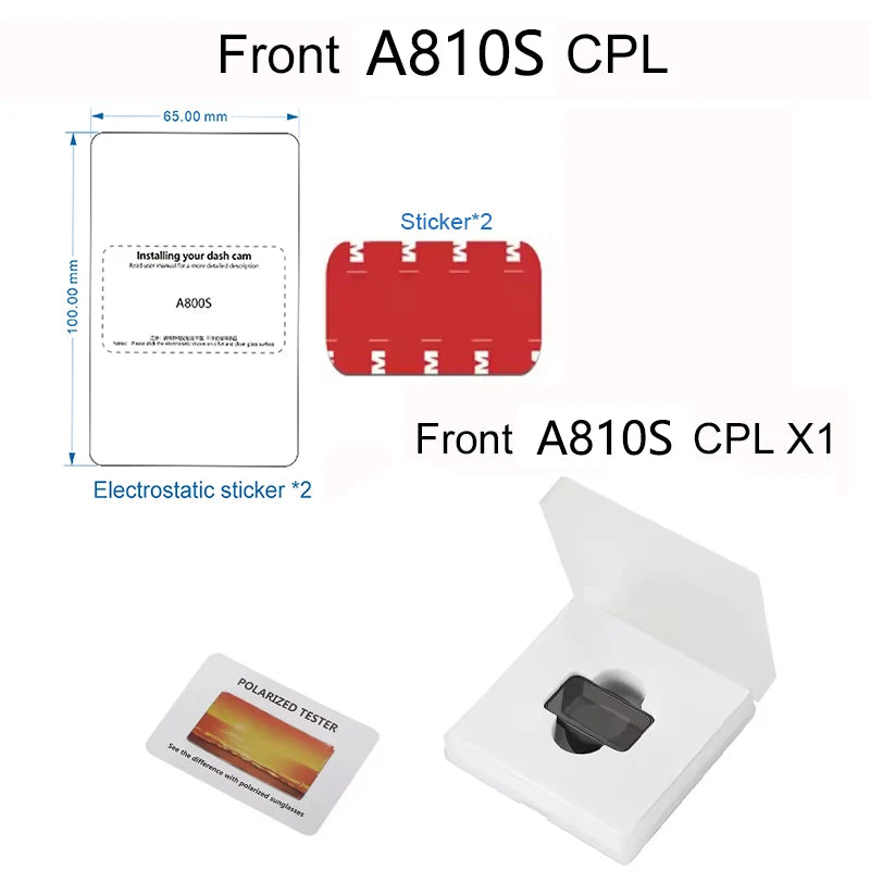 CPL Polarizing Camera Filter – Anti-Glare Lens Protection for 70mai Dash Cams