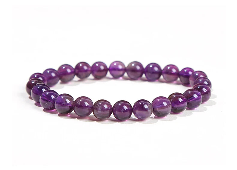 Natural Stone Bead Bracelet – Healing Crystal Gemstone Jewelry for Men and Women