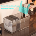 Desktop Vinyl Record Storage Rack – Metal Display Stand for Album Collection