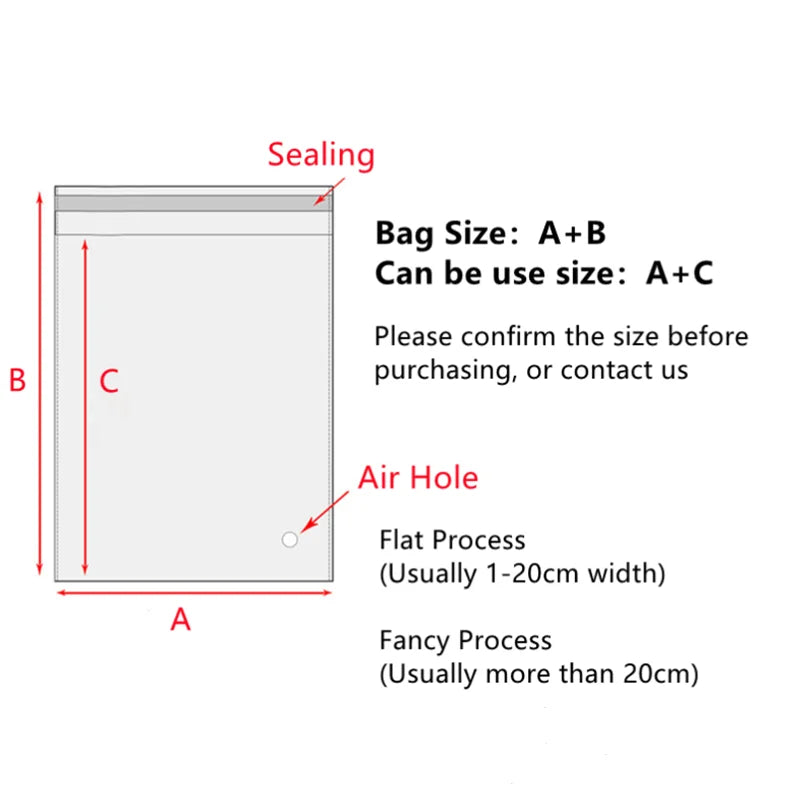Transparent Self-Adhesive Bags – Waterproof OPP Pouch for Gift Packaging