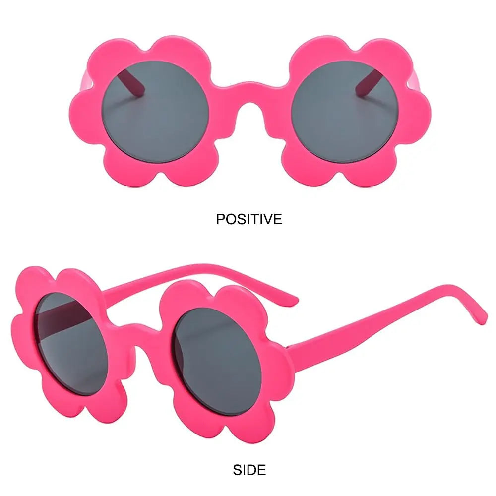 Retro Sunflower Round Sunglasses – Floral Festival Shades for Women