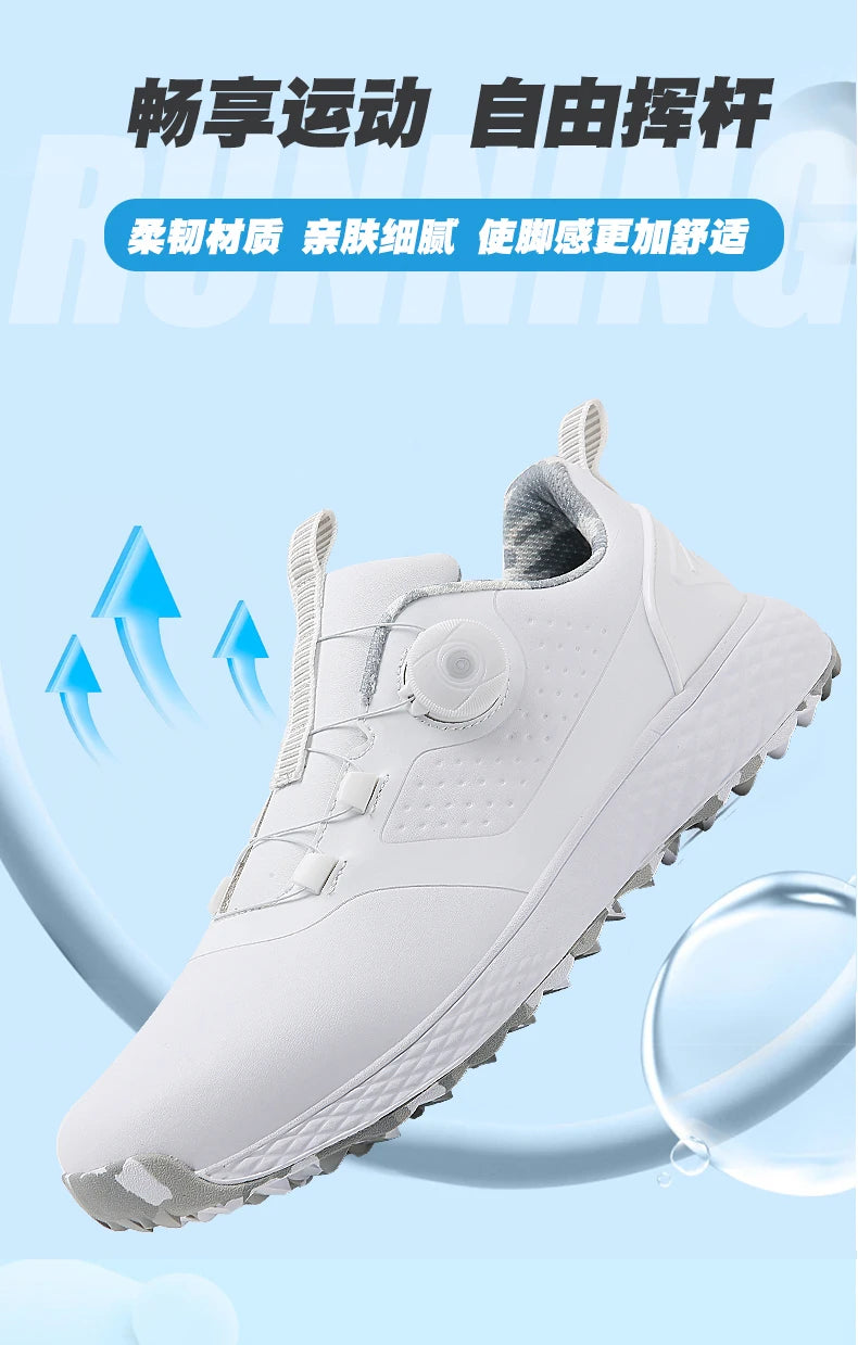 Waterproof Golf Sneakers – Casual Athletic Footwear for Men and Women