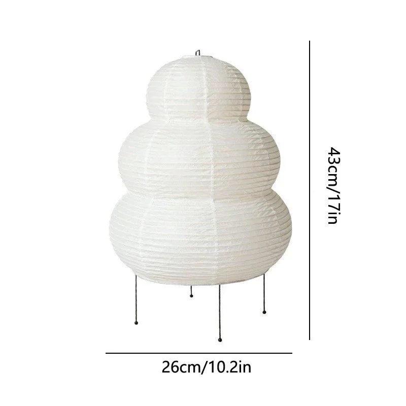 Akari Noguchi Table Lamp – Rice Paper Decorative Light for Bedroom Living Room
