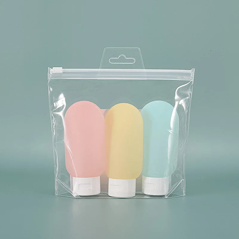 Refillable Silicone Travel Bottles – 60ml Squeeze Containers for Toiletries