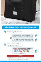 Foldable Travel Duffel Bag – Large Waterproof Carry-on for Airline Trips