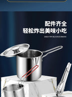 Stainless Steel Deep Fryer – Multifunctional Pot for French Fries and Chicken