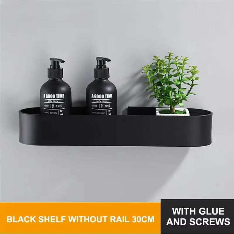 Bathroom Wall Mounted Shelf – No Drill Storage Rack for Shower Organization