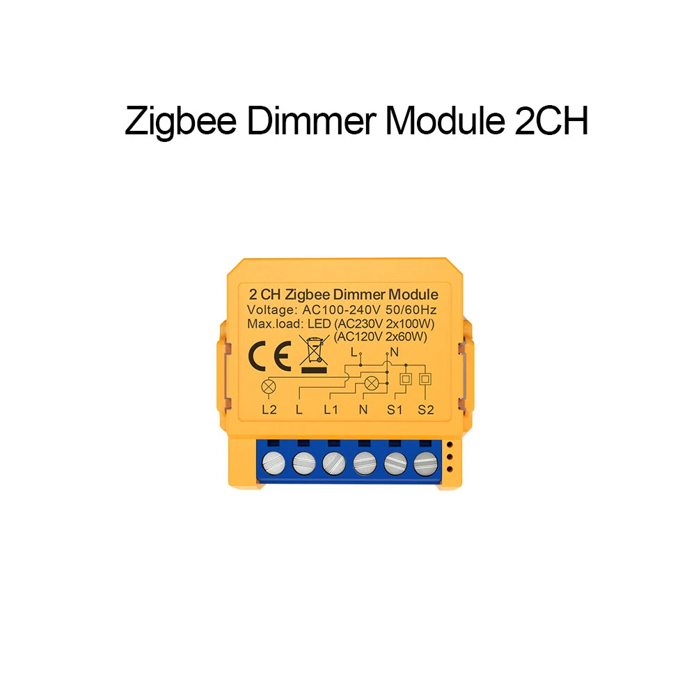 ZigBee Smart Dimmer Module – 2 Way LED Light Switch for Home Automation