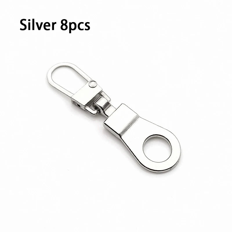 Detachable Metal Zipper Puller Kit – Replacement Repair Set for Sewing Craft