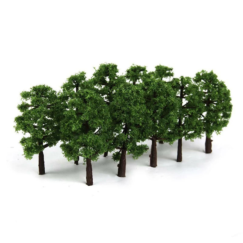 7cm Model Train Trees – Miniature Scenery for Architectural Dioramas