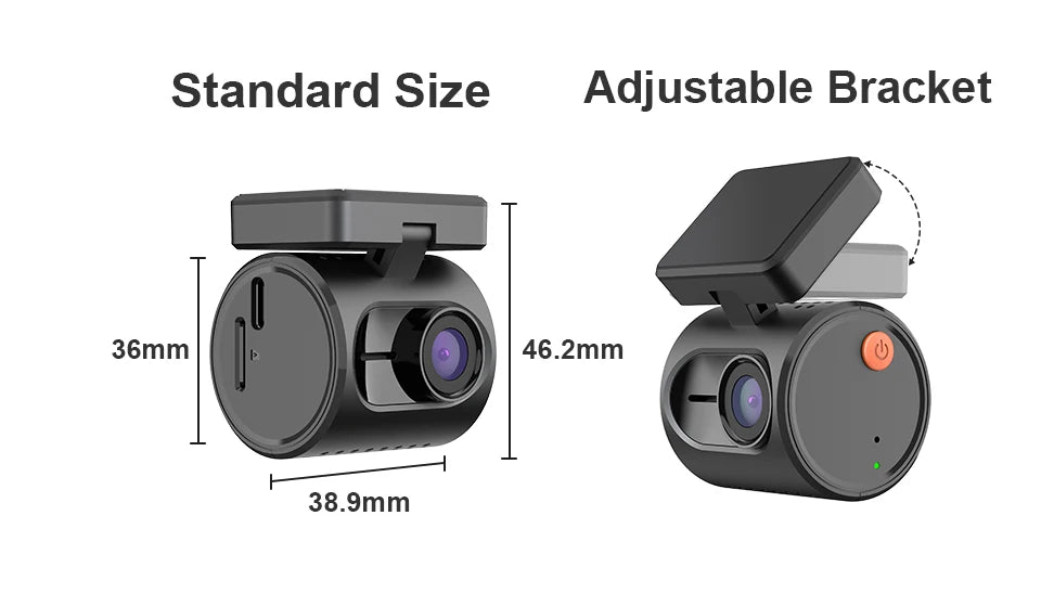 KAWA 2K Dash Camera – Night Vision Video Recorder for Vehicle Security