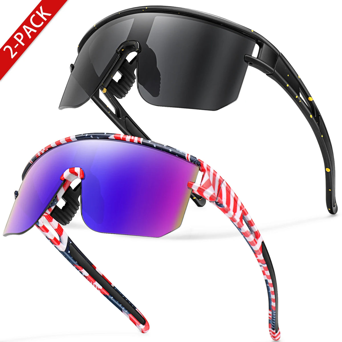 Kids Sport Cycling Sunglasses – UV400 Youth Eyewear for Outdoor Bike Baseball