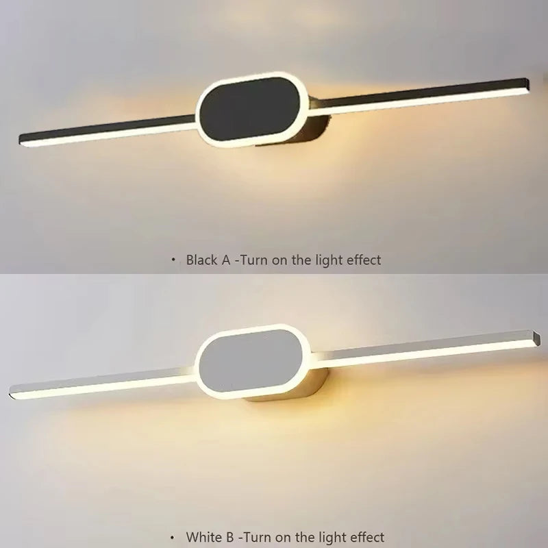 LED Mirror Front Wall Sconce – 40-80cm Strip Light for Bathroom Decor