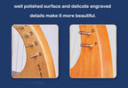 Mahogany Lyre Harp – 21 String Wooden Musical Instrument for Folk Music