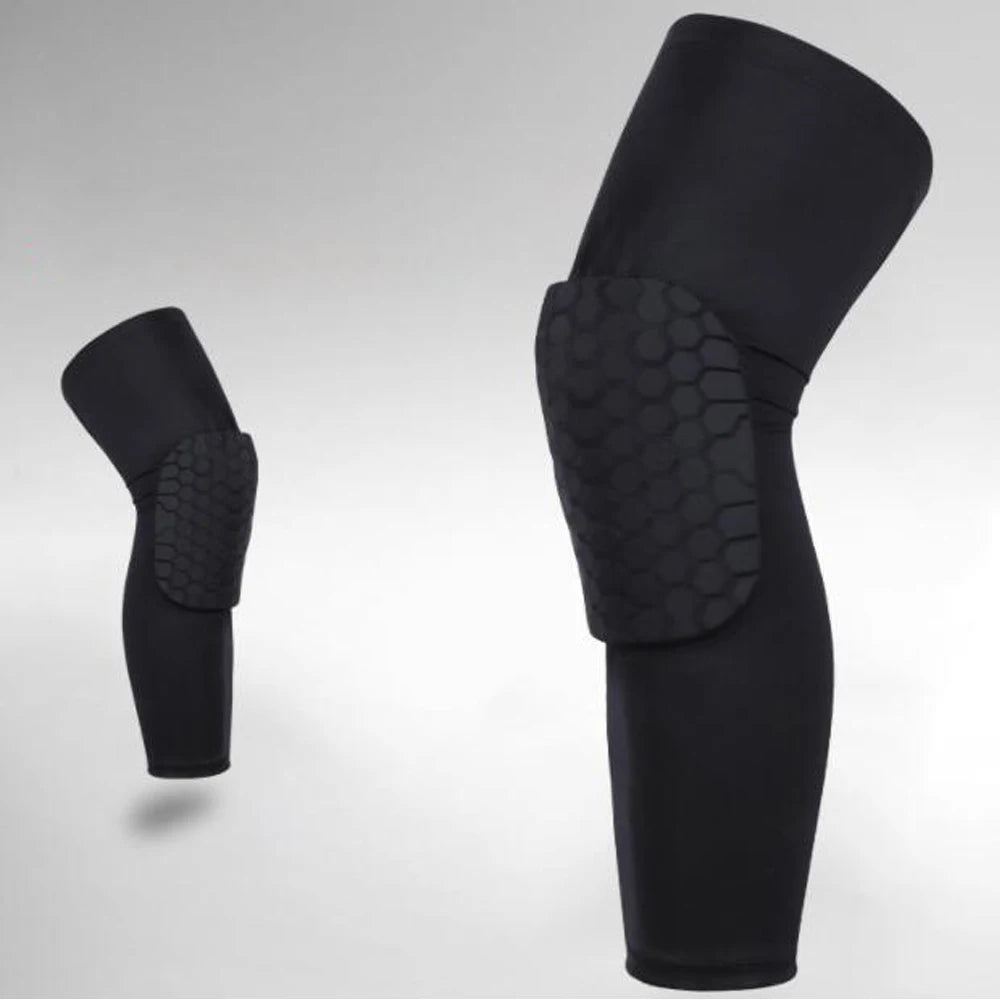 Compression Knee Sleeve – Long Leg Brace Support for Basketball and Running
